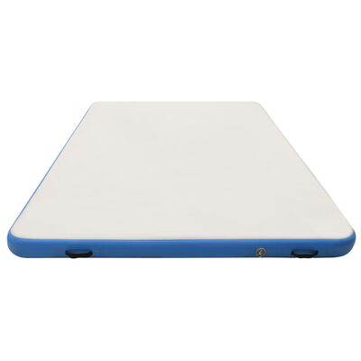 vidaXL Oppblåsbar badeplattform blå og hvit 300x200x15 cm