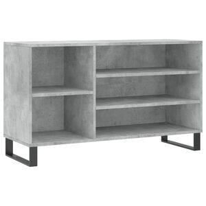 vidaXL Skoskap betonggr&aring; 102x36x60 cm konstruert tre