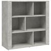 vidaXL Skjenk betonggr&aring; 80x30x80 cm konstruert tre