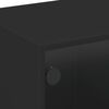 vidaXL TV-benk med d&oslash;r svart 102x37x42 cm
