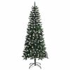 vidaXL Kunstig juletre med 300 LED gr&oslash;nn 180 cm PVC og plast og st&aring;l