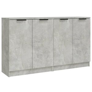 vidaXL Skjenker 2 stk betonggr&aring; 60x30x70 cm konstruert tre