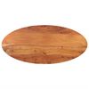 vidaXL Bordplate 120x50x3,8 cm oval heltre akasie