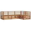 vidaXL Utend&oslash;rs sofa-sett 4 pcs Naturlig