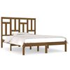 vidaXL Sengeramme honningbrun heltre furu 135x190 cm Double