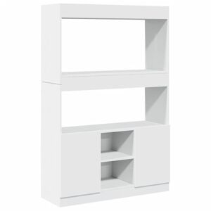 vidaXL Highboard&nbsp;hvit 92x33x140 cm konstruert tre
