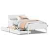 vidaXL Sengeramme uten madrass hvit 90x190 cm heltre furu