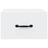 vidaXL Veggmonterte nattbord 2 stk hvit 35x35x20 cm