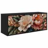 vidaXL Vegghengt TV-skap BORNE 102 x 33 x 40 cm Svart eik