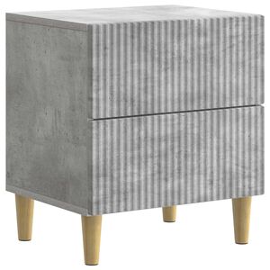 vidaXL Nattbordskap Betonggr&aring; 43 x 34,5 x 48 cm Konstruert tre