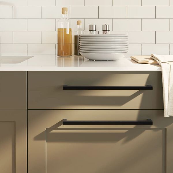 vidaXL Skaph&aring;ndtak 10 stk svart 320 mm rustfritt st&aring;l