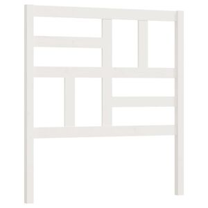 vidaXL Sengegavl hvit 81x4x104 cm heltre furu