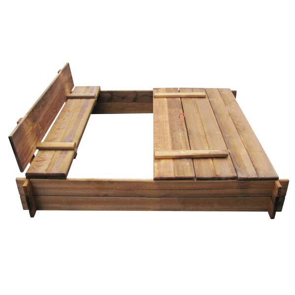 vidaXL Sandkasse firkantet tre