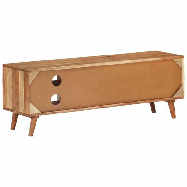 vidaXL TV-benk 112x30x40 cm heltre akasie