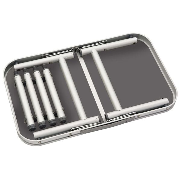 Bo-Camp Sammenleggbart campingbord 56x34 cm aluminium og MDF