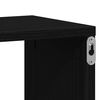 vidaXL Vegghyller kube 2 stk svart eik 100x15x30 cm konstruert tre