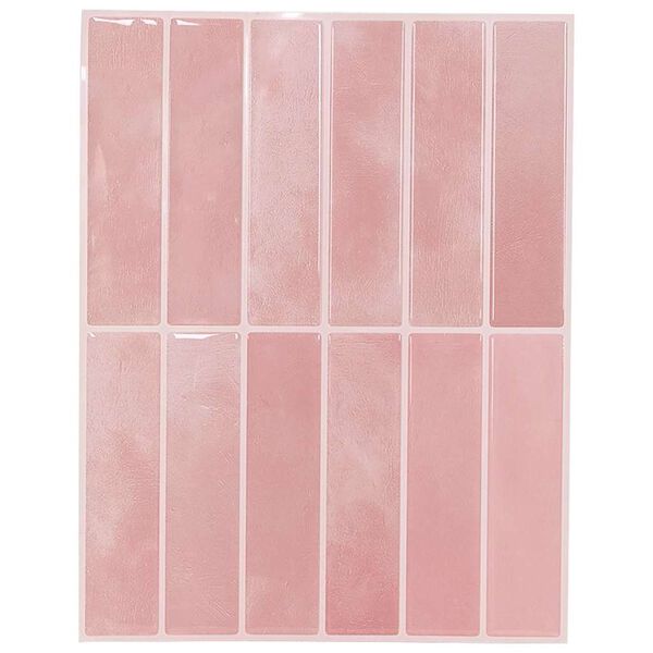 vidaXL Rektangul&aelig;r flis 10 pcs Rosa 29 x 23 x 0,08 cm