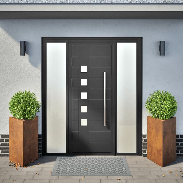 vidaXL hageplanter 2 stk trekantede 50x43x75 cm oksidert st&aring;l