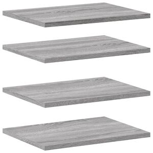 vidaXL Vegghyller 4 stk gr&aring; sonoma 40x30x1,5 cm konstruert tre