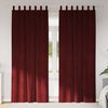 vidaXL Blendingsgardiner 2 pcs Vinrød 140 x 225 cm Fløyel