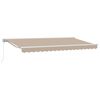 vidaXL Markiseramme Beige 400 x 200 cm Polyester med PU-belegg
