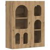 vidaXL Hengende skap ELST Artisan eik 59 x 20 x 71,5 cm Konstruert tre