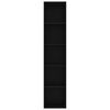 vidaXL Bokhylle svart 40x30x189 cm konstruert tre