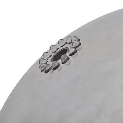 vidaXL Hagefontene med lysdioder sfærisk rustfritt stål 30 cm
