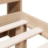 vidaXL Seng med bokhylle uten madrass 90x190 cm heltre furu
