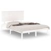 vidaXL Sengeramme uten madrass hvit 140x200 cm heltre furu