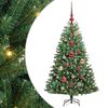 vidaXL Kunstig sammensatt juletre Gr&oslash;nn 120 cm PVC og metall