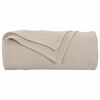 vidaXL Kastepledd 6 pcs Beige 240 x 220 cm Fleece