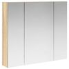 vidaXL Baderomsspeilskap Sonoma eik 80 x 14.5 x 70 cm Konstruert tre