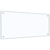 vidaXL Kjøkkenplate gjennomsiktig 90x40 cm herdet glass