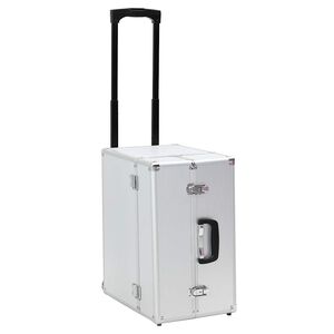 vidaXL Pilotkoffert 47x39x27 cm s&oslash;lv aluminium