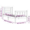 vidaXL Sengeramme uten madrass 90x200 cm heltre furu