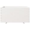 vidaXL Plantekasse hvit 90x60x49,5 cm heltre furu