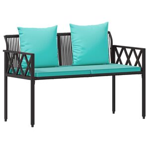 vidaXL Utebenker 2 -Seater 116 x 56 x 75 cm polyrotting