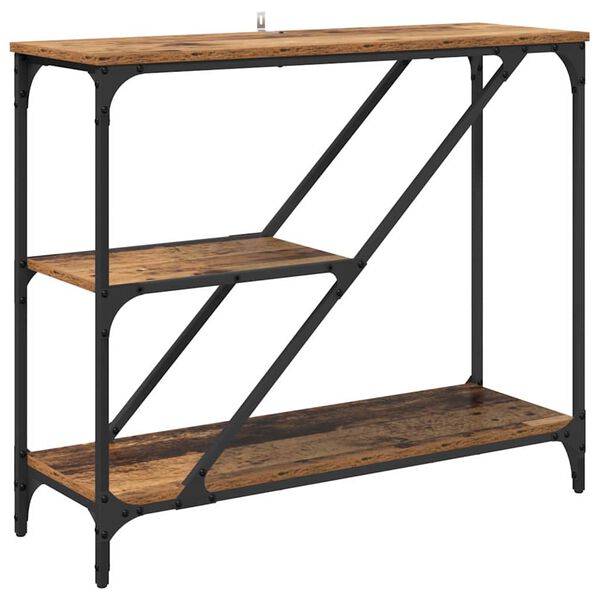 vidaXL Konsollbord Gamle tre 88,5 x 30 x 75 cm Konstruert tre