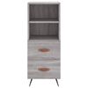 vidaXL Highboard gr&aring; sonoma 34,5x34x180 cm konstruert tre