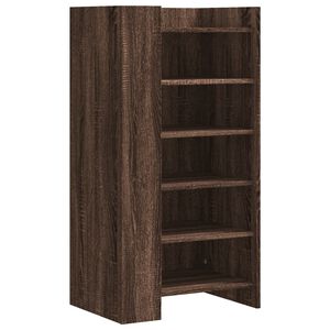 vidaXL Skohylle brun eik 52x37,5x100 cm konstruert tre