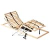 vidaXL Lamelbunn Brun 90 x 190 cm Massiv b&oslash;ketre