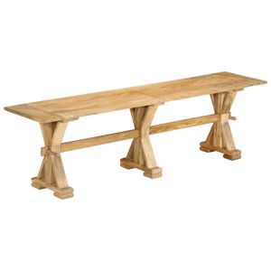vidaXL Benk 160x35x45 cm heltre mango