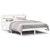 vidaXL Sengeramme uten madrass hvit 135x190 cm heltre furu