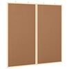 vidaXL Info-tavle 80 x 80 x 1.4 cm Heltre furu Brun Sammenleggbar