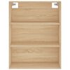 vidaXL Highboard sonoma eik 69,5x34x180 cm konstruert tre
