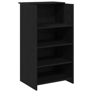 vidaXL Resepsjonspult svart 55x50x103,5 cm konstruert tre