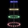 vidaXL LED juletre med 355 LED med stativ Flerfarget 184.5 cm Metall