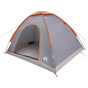 vidaXL Camping Telt med tak Gr&aring; og Oransje 275 x 215 x 125 cm