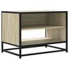 vidaXL TV-benk sonoma eik 61x40x46 cm konstruert tre og metall